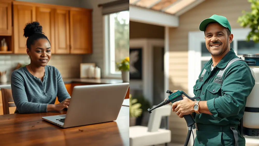 Homeowners searching for local pest control companies near them to handle insects, rodents, and termites